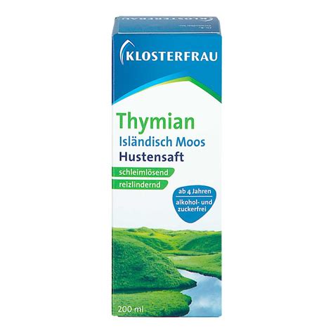 Klosterfrau Thymian Isl Ndisch Moos Hustensaft Ml