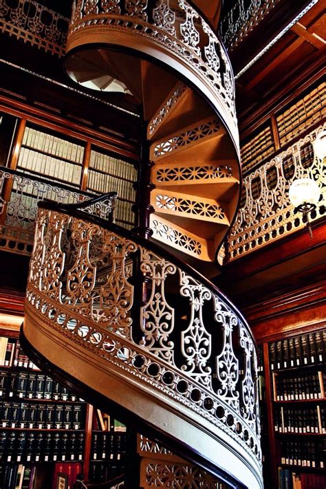 Beautiful Library Staircase Stairs Staircase Architecture