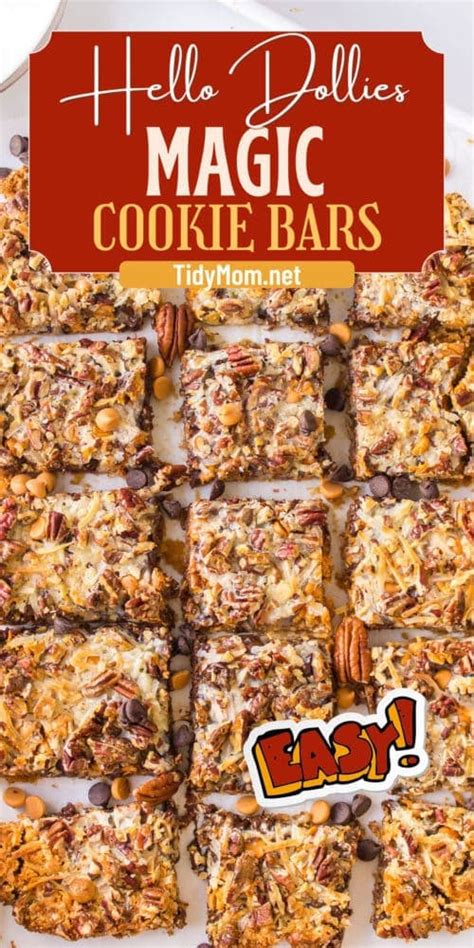 Hello Dollies Legendary Cookie Bar Recipe TidyMom