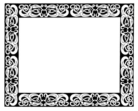 Celtic Border, Borders For Paper, Celtic Knot, Knots, Frame, Stones ...