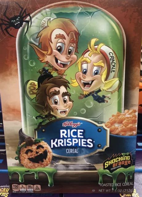 Kellogg S Halloween Rice Krispies Shocking Orange Breakfast Cereal