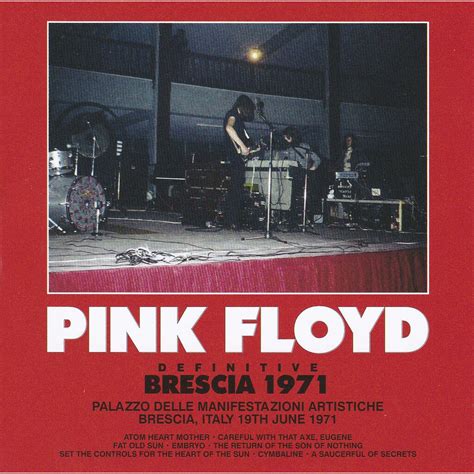 Definitive Brescia 1971 By Pink Floyd CD With Galaxysounds Ref