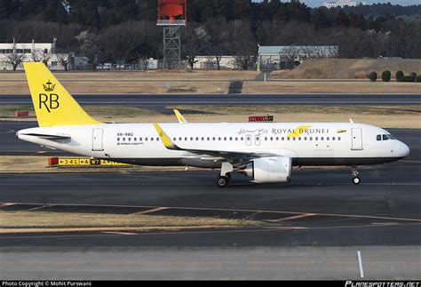 V8 RBG Royal Brunei Airlines Airbus A320 251N Photo By Mohit Purswani