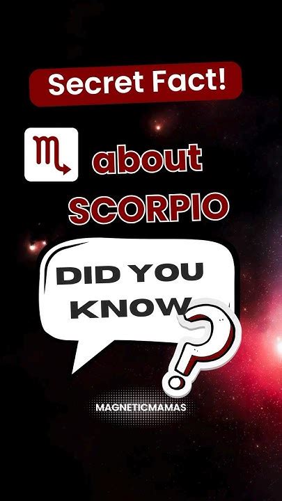 Scorpio Secret Fact Scorpiosign Personality Zodiacfacts Scorpion