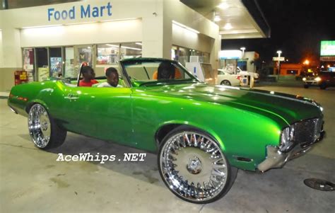 Ace 1 Candy Slime Green Convertible Oldsmobile Cutlass On 26 Asantis