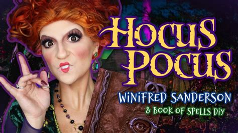 Winifred Sanderson Makeup Wig And Spell Book TutorialHocus Pocus