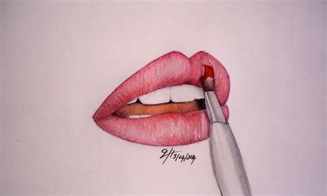 Lips Pencil Drawing by PandorasBox341 on DeviantArt