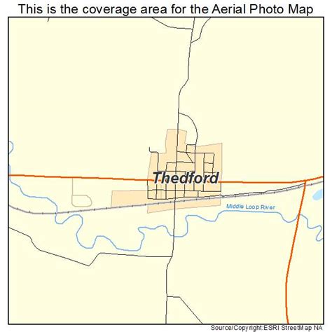 Aerial Photography Map of Thedford, NE Nebraska