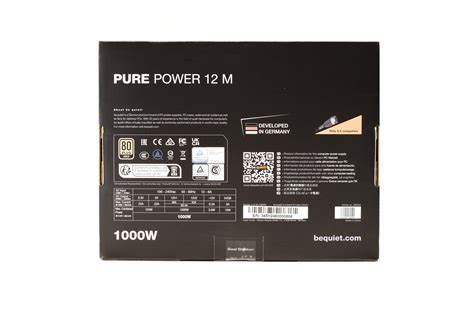 Be Quiet Pure Power M W Power Supply Unit Review