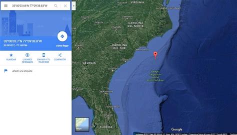 Identificaron Un Objeto Extra O En El Oc Ano Atl Ntico En Google Maps