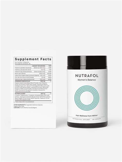 Nutrafol Womens Balance Hair Growth Supplement Sage Medical