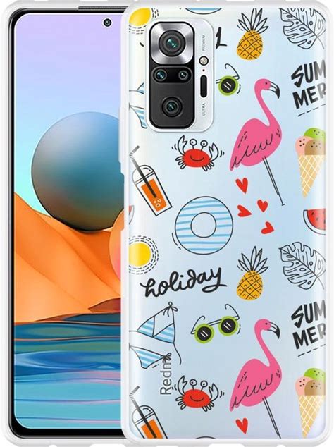 Xiaomi Redmi Note 10 Pro Hoesje Summer Flamingo Designed By Cazy