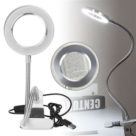 Lampe Loupe De Bureau Pliable Avec Lumi Re Led Pour Tatouage Manucure