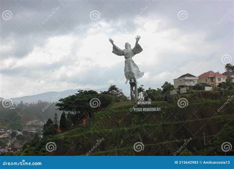 Jesus Blessing Statue In Toraja, Indonesia Editorial Image ...