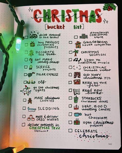 Christmas Bucket List Ideas