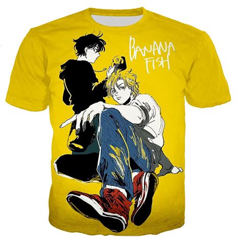 Camisetas De Anime Para Hombres Y Mujeres Camisa Con Estampado De Pez Plátano En 3d Estilo