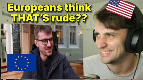 American Reacts To Usa Vs Europe Culture Shocks Youtube