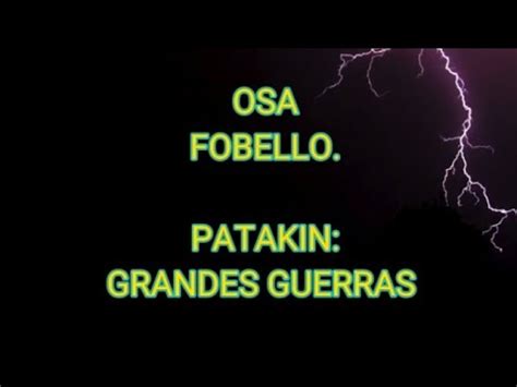 OSA FOBELLO PATAKIN CUANDO OBA SE CORTÓ LA OREJA POR SHANGO GRANDES