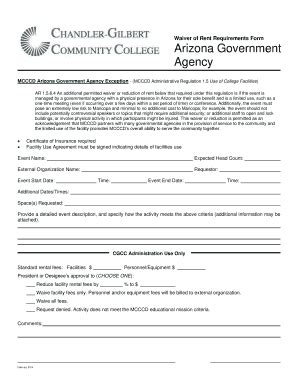 Fillable Online Cgc Maricopa Cgcc Waiver Arizona Government Agency