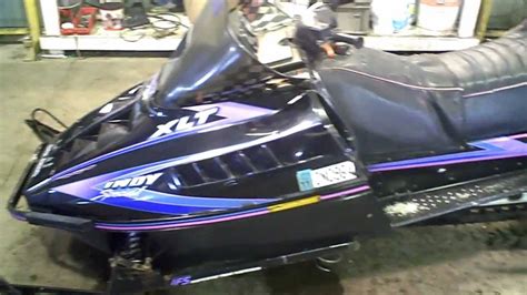 Lot 1317b 1993 Polaris Indy Xlt Special 580 Cc Running Youtube