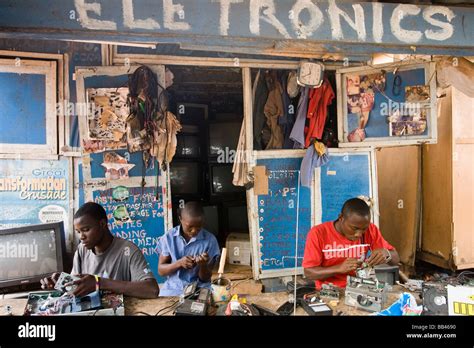 Computer Reuse In Accraghana Stock Photo Alamy