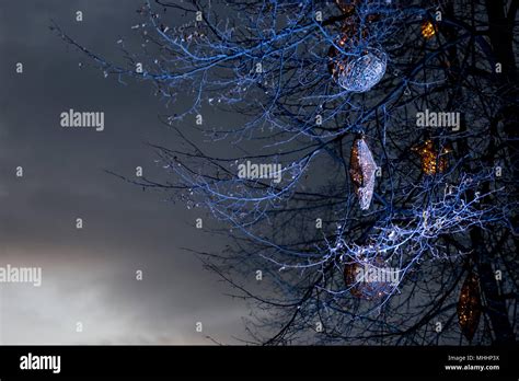 christmas streets lights in Stockholm Stock Photo - Alamy