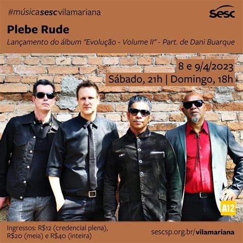 Plebe Rude lança o disco Evolução Volume II no Sesc Vila Mariana