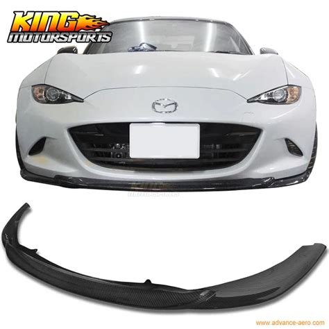 Fit Mazda Mx Mx Miata Gv Style Front Bumper Lip Carbon Fiber