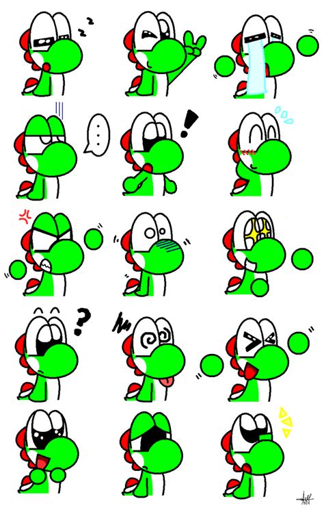 .:Yoshi Expressions :. by yoshi3197 on DeviantArt