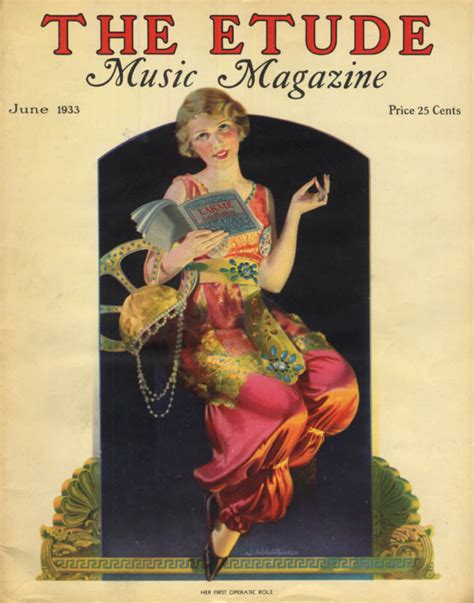 The Etude Magazine 6 1933 Her 1st Operatic Role