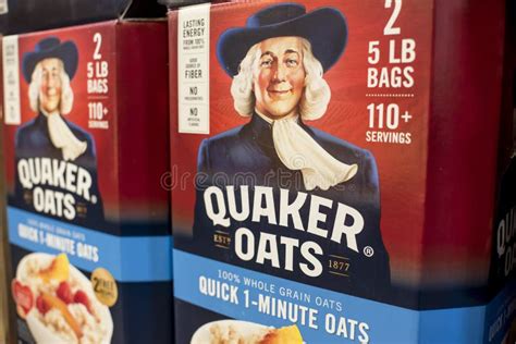 Manila Philippines Quaker Oats Instant Oatmeal Boxes On Display At