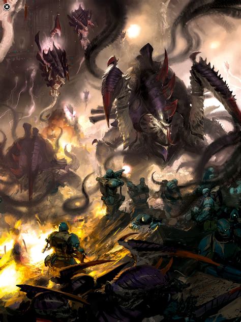 Zoanthropes and maleceptors vs scions by Paul Dainton | Warhammer 40k artwork, Warhammer 40k ...