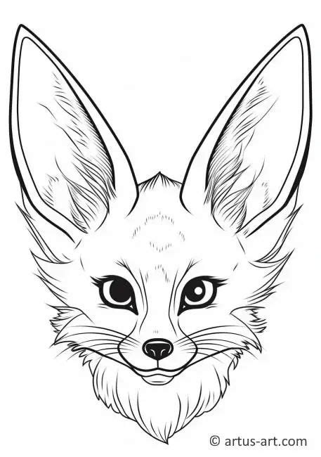 Fennec Fox Coloring Page