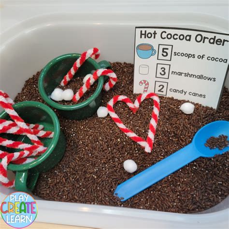 Hot Cocoa Math Sensory Bin Etsy