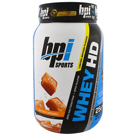 Bpi Sports Whey Hd Ultra Premium Whey Protein Powder Salted Caramel