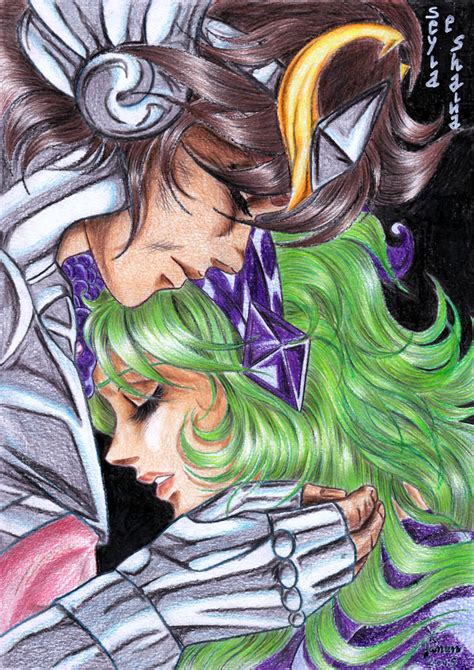 A Moment Of Us Before The Battle Seiya X Shaina By Yanan E Gemma On