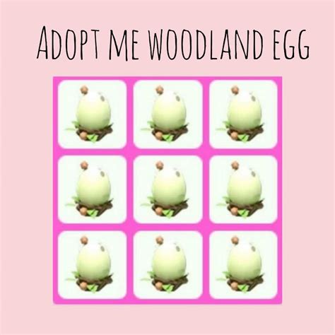 Roblox Woodland Egg Adopt Me Video Gaming Gaming Accessories In