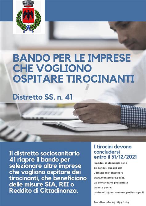 Distretto Sociosanitario 41 Pubblicato Bando Per Tirocini Di