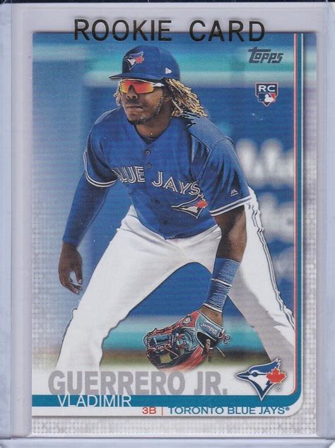 Vladimir Guerrero Jr Rookie Card Topps Baseball Fielding