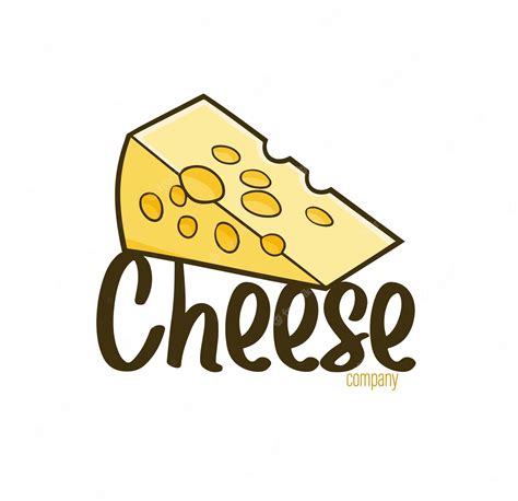 Plantilla De Logotipo De Empresa De Queso Divertido Vector Premium