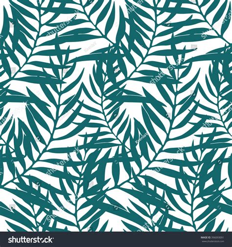 Seamless Leaf Pattern Vector Illustration Stock Vector (Royalty Free) 396093091