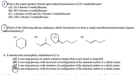 SOLVED What Is The Major Product Formed Upon Radica Bromination Of 5