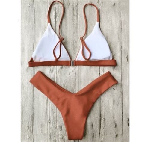 Swim Burnt Orange Bikini Set Poshmark