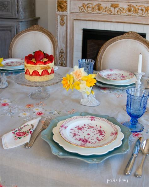 French Strawberry Naked Layer Cake Petite Haus