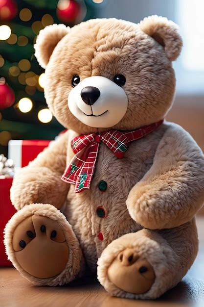 Premium Photo Cute Teddy Bear Dressed In Outfit