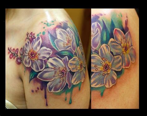 Pear Blossoms- Tattoo done by Sean Ambrose at Arrows and Embers Custom ...