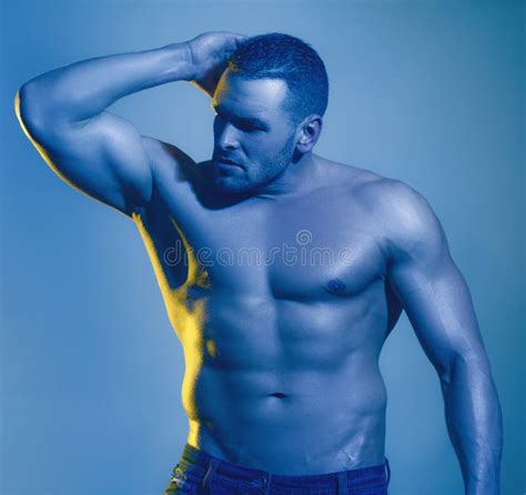 Handsome Sexy Stylish Adult Man With Naked Torso Stock Image Image Of Masculinity Naked