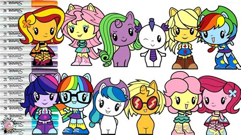 My Little Pony Cutie Mark Crew Color Swap Compilation Mlp Coloring Book