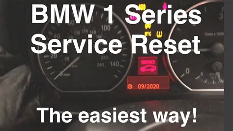 How To Reset Bmw 1 Series Service Light Easy Diy Youtube