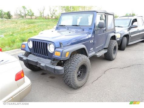 Patriot Blue Pearl 2004 Jeep Wrangler X 4x4 Exterior Photo 93358280